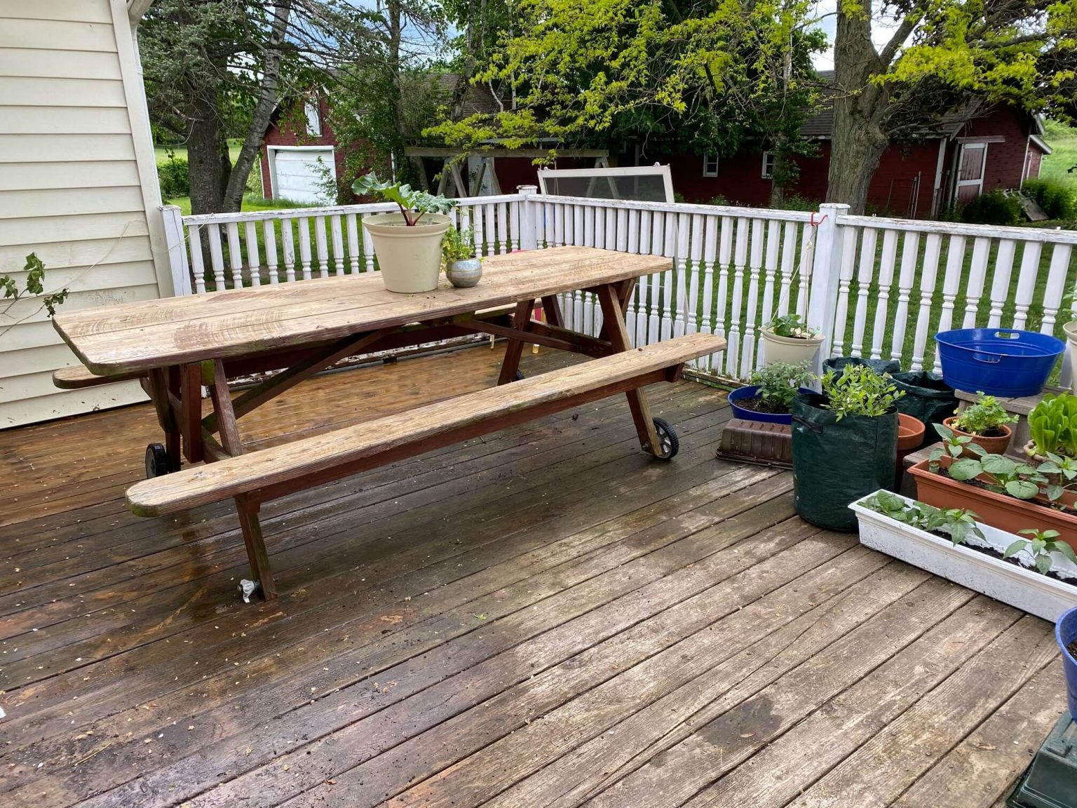 DIY Deck Upgrade How to Paint Spindles Different Colors Mama and More