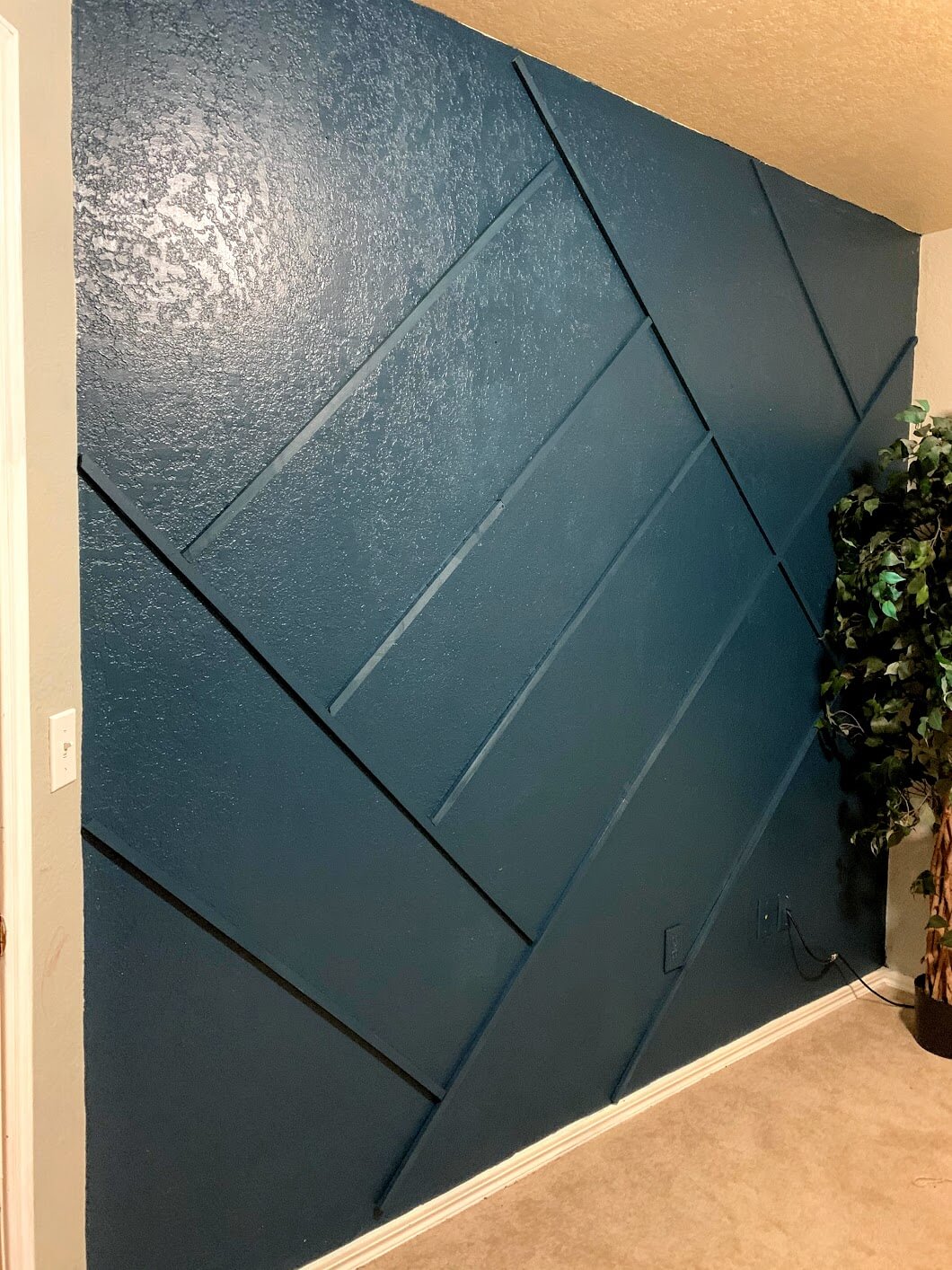 DIY Geometric Accent Wall (With Supplies You Already Have) Mama and More