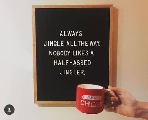 funny Christmas letterboard quotes