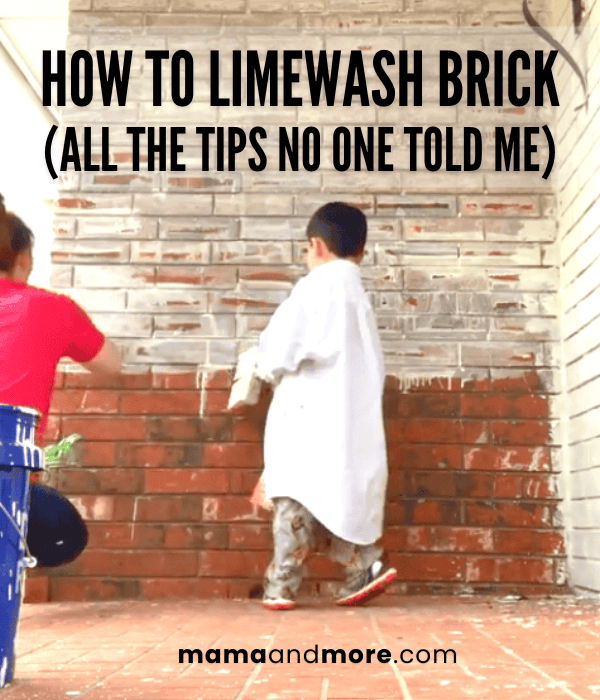 Limewash brick tutorial