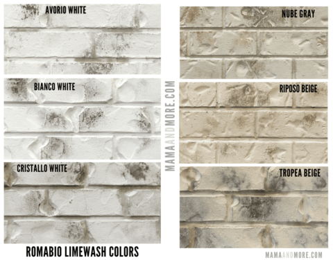 How To Limewash Brick Mistakes To Avoid Mama And More Romabio Limewash Colors 480x375