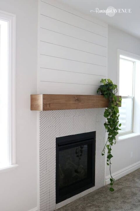 21 Unique & Modern Shiplap Fireplace Ideas (to Make Your Own) | Mama ...